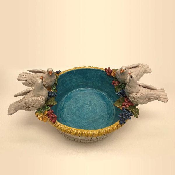 BOWL WITH DOVES AND GRAPE, CM.41DX12H